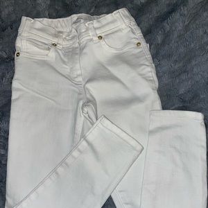 Girls skinny white Crewcuts jeans size 8. Barely worn